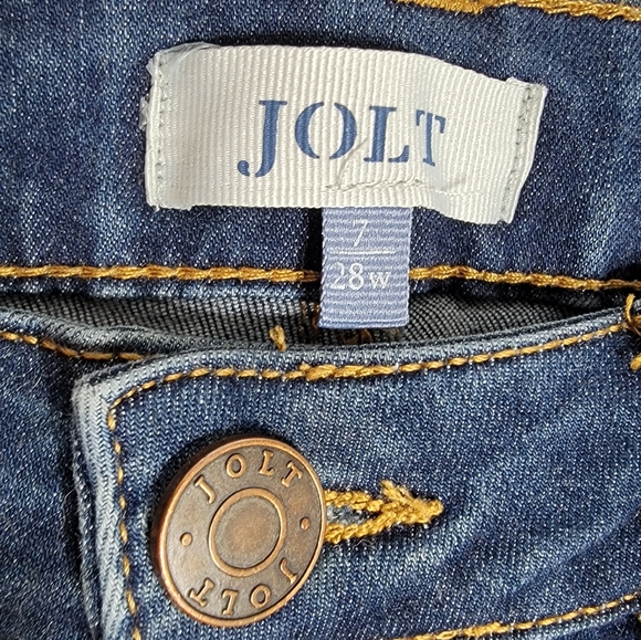 4/$20 Jolt Midrise Distressed Skinny Stretch Jeans Size 7 - Picture 4 of 6